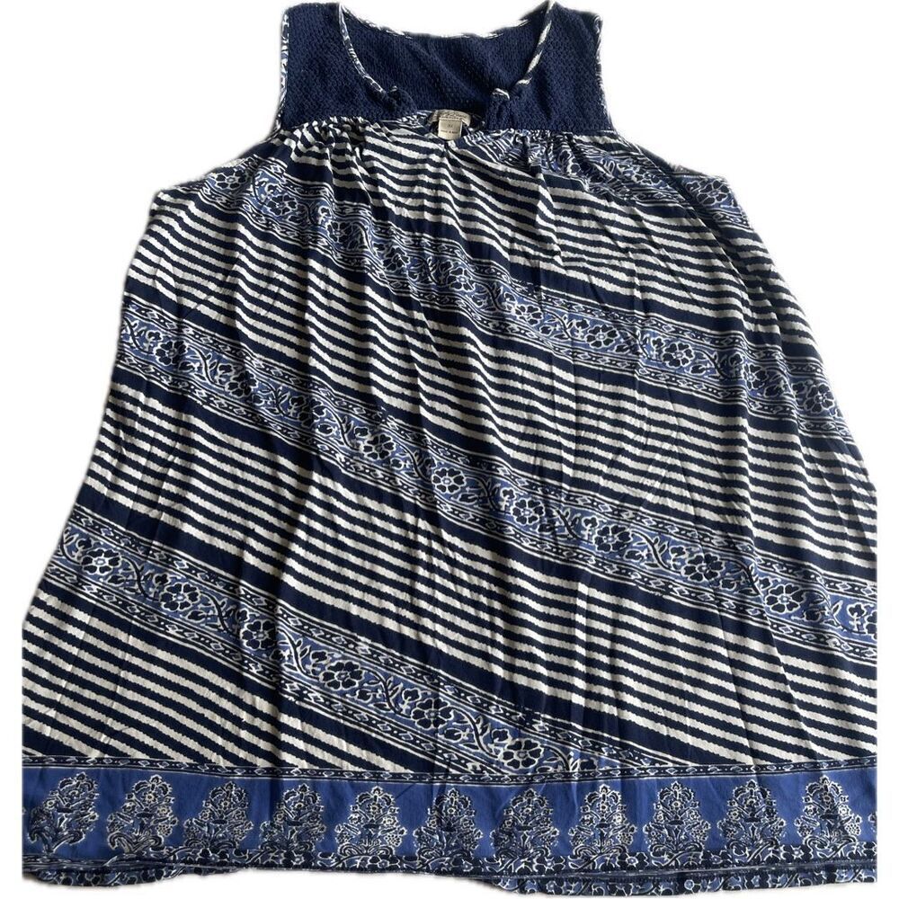 Lucky Brand Blue Knit Dress Women’s 3XL